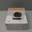 Rechargeable USB Desk Fan, Quiet Table Fan with Turbo Airflow, 100 Speeds, Digital Display, 90 Rotating, Small Battery Desktop Fans for Bedroom Home Office Travel, Purple