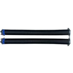 Pair of 2" Garage Door Torsion Springs with Non-Slip Winding Bars, Quality Precision Electrophoresis Black Coated, Minium Life 18,000 Cycles (.262 x 2 x 36)