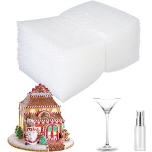 50Pcs Bubble Pouche Wrap, 8x12 Bubble Bags for Shopping, Double Wall Bubble Cushioning Wrap Bags for Mailing Packing, Moving and Storage Fragile China Dishes Electronic Item