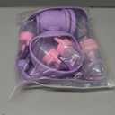 Silicone Baby Feeding Set,Miicasa Baby Led Weaning Supplies Kit With Suction Bowl & Car Plate, Bib, Spoon, Fork, Cup - Food-Grade Silicone, Dishwasher-Safe, No BPAs - For 3+ Months (Purple)