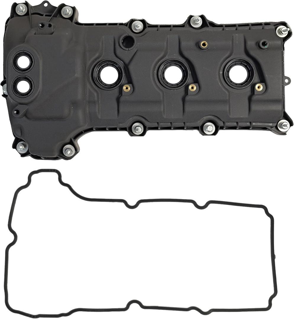 Engine Valve Cover Right Passenger Side w/Gasket for 2011-2019 Ford Explorer 2011-2012 F-150 2011 Edge Mustang Taurus Lincoln MKX 3.5L 3.7L Replaces # BR3Z6582G BR3Z-6582-C