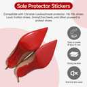 39 in Shoe Sole Protector for Heels & Sneakers, Red Bottom Shoe Protector, Louboutin Sole Protector, Sole Protector for Sneakers, Clear Shoe Bottom Protector for High Heel Shoes(White)