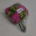 Duovlo Springs Flowers Artificial Silk Peony Bouquets Wedding Home Decoration,Pack of 1 (Spring Hot Pink)