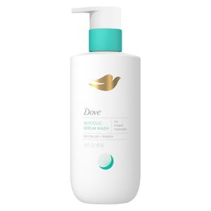 Dove Glycolic Serum Body Wash for Women - For Skin Renewal, Hydration & Odor Control,Fresh Water Lilly Scent 14.2 oz