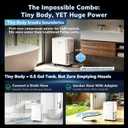 AEOCKY 2800 Sq.Ft Dehumidifier with Drain Hose, 40 Pint/D Compressor Dehumidifier for Home, Bathroom, Bedroom, Basement, 0.5 Gallon Water Tank Capacity, Intelligent Humidistat, Quiet