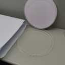 SaitiMade Set of 3 - White Cylinder Stands, Round PVC Pedestal Stands