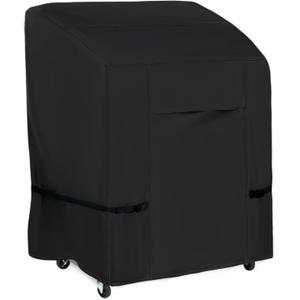 NettyPro BBQ Grill Cover Heavy Duty Waterproof 32 Inch, Fadeproof & UV Resistant, Barbecue Cover for Small Weber, Char-Broil, Brinkmann, Jenn Air, Nexgrill Grills 2 Burner, Black