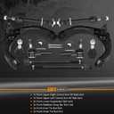 10pcs 2WD Front Upper Control Arms for Dodge Ram 1500 2006 2007 2008 w/Lower Ball Joints Stabilizer Sway Bar End Links Inner & Outer Tie Rod End