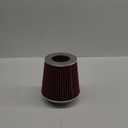 Universal Clamp On Air Intake Filter fits 3 In /3.5 In /4 In Three Different Size, Cone Air Intake Filter-Red