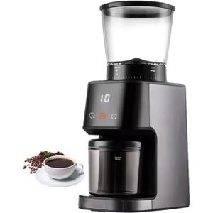 Electric Conical Burr Coffee Grinder, 31 Precise Grind Settings Coffee Bean Grinder with LED Screen, Precise Digital Timer and 275G Large Capacity, Easy to Clean, for Camping Travel