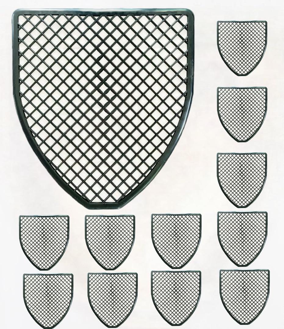 Urinal Mats (6,12,24 Pack) - Bathroom Urinal Mat for Floor - Black Commercial Splash Mats for Men's Restroom (12, Black)