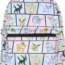 Bioworld Pokemon Backpack Eevee Evolutions Laptop School Travel Backpack Bag 17"