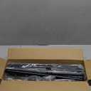 H.VERSAILTEX Double Curtain Rods for Windows 16.2 to 90.6 Inches 3/4 inch Diameter Adjustable Decorative Telescoping Double Curtain Rod with Brackets Heavy Duty Splicing Double Curtain Rods, Black