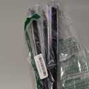 Folding Fan UV Glow Rave Bamboo Summer Hand Fan Laser Silver Decoration Dancing Party Wedding Night Club Concert Festival Large (Multicoloured-18, M)