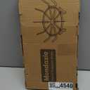 24 Inch Round Fire Pit Grate with 10 Bars for Firepit, Heavy Duty Firewood Log Burning Rack Holder for Fireplace Hearth Wood Stove and Outdoor Campfire, Black