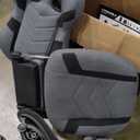 Respawn 110 Pro Ergonomic Gaming Chair with Footrest for Adults - Comfortable Office Gaming Recliner with Lumbar Support and Headrest, Racing Style Video Game Chairs for Computer Gamer - Gray Fabric