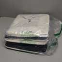 Bagnizer 13x13 Cube Storage Bins, Collapsible Fabric Storage Box, 4 Pack Closet Baskets with Handles for Organizing, Shelf, Toys, Clothes, Home, Office, Nursery (Black&White)