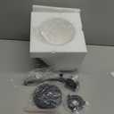 PERMO Industrial Black Wall Sconce with On/Off Switch and Funnel Flared Clear Glass Shade for Living Room Bathroom Bedroom