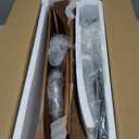 Sofucor 52 Inch Ceiling Fans with Lights, Solid Wood Indoor/Outdoor Ceiling Fan with Remote, Reversible DC Motor, 3 Blade Modern Ceiling Fan Light, Low Profile Ceiling Fans for Bedroom Patio Kitchen (Dark Walnut+Matte+Light)