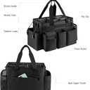 Cleaning Caddy,Cleaning Bag for Housekeepers,Cleaning Supplies Organizer with Handle,Black
