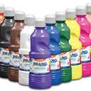 Prang Washable Tempera Paint, Assorted Colors, 16 Oz., 12 Count 