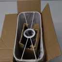 Bedside Touch Control Table Lamp with Dual USB Charging Ports 1 AC Outlet, 3 Way Dimmable Modern Nightstand Lamp with White Fabric Shade, Desk Lamp for Bedroom Living Room Office with 5000K LED Bulb