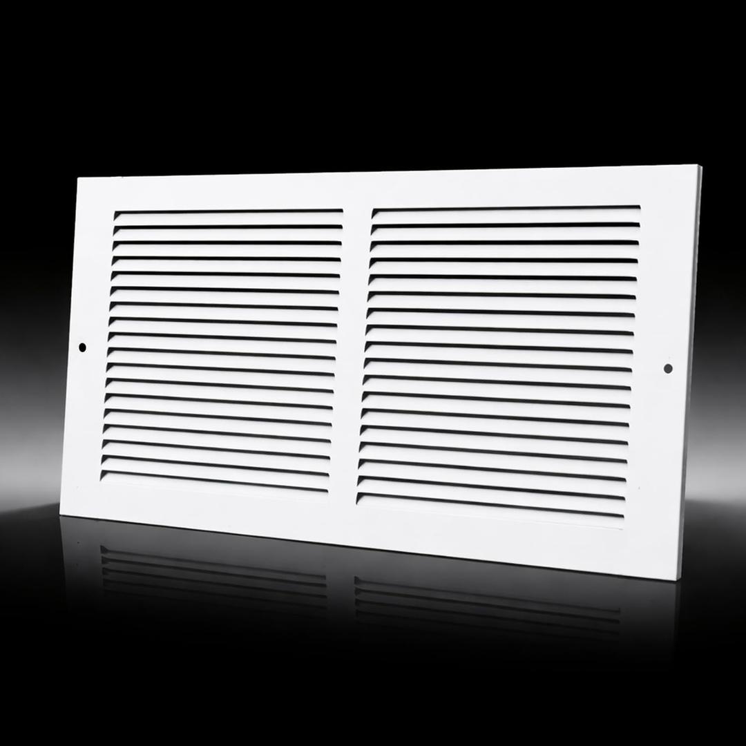 Steel Return Air Grill,Return Air Vent Cover (Duct Opening) Cold Air Return Vent Cover for Wall or Ceiling (14"W x 8"H Duct Opening)