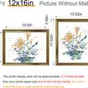 4 x BESCRCL 12x16 Picture Frame Gold, Frames 12 x 16 with Shatterproof Crystal Acrylic for Wall Gallery, 4 Pack