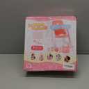 JC Toys - Doll High Chair | Fits Dolls up to 17" | Easy to Clean | Simple Assembly | 7 Piece Play Set| Ages 2+, Pink/Blue