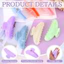 14 Pack Acrylic Hair Claw Clips Large Non-Slip Claw Clip for Thick Thin Cute Hair Clips Bulk for Women Girls Ladies Home Out Headpiece