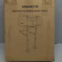 Bed Rails for Elderly Adults Safety - Adjustable Bed Side Rails with Support Leg, Bed Cane with Storage Bag and Motion Sensor Light, Fits Queen, King, Twin, Full, Supports up to 400lbs (White)