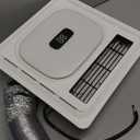 4 In1 Bathroom Exhaust Fan with Bluetooth Speaker & Heater 1800W, 180 CFM 1.0 Sone Bath room Exhaust Fan with LED Light-4 RGB Modes, Controller,Ventilation,Easy Install for Bathroom, Home