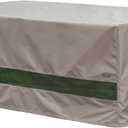 Waterproof Rectangular Patio Table and Chair Cover Beige Green 78" L X 62" D X 28" H Outdoor General Purpose Furniture Covers Patio Furniture Set Cover
