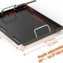 Stanbroil Full Size Griddle Insert for Most 2-Burner Gas Grill, Universal Flat Top Griddle for Weber, Royal Gourmet, Napoleon, Char-Broil, Cuisinart, Nexgrill, Dyna-Glo, Monument Grills and More