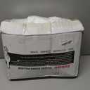 ZUBISU Goose Down and Feather pillow for Side Sleepers, Premium Soft Down Fill Standard Size pillow for Sleeping, Hotel Collection Bed Pillow with Cotton Cover, Pack of 1 (Standard, White)