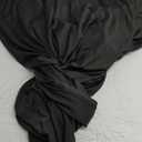 Smiry 1 Pack Spandex Table Cloth 6FT, Elastic Fitted Stretch Tablecloths for Rectangle Tables, Washable Table Cover for Outdoor, Wedding, Banquet & Parties (Black, 72Lx30Wx30H Inch)
