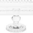 Glass Cake Stand Dessert Tray Candy Cake Serving Plate 11.7inch Serving Platter Footed Buffet for Wedding Brithday Party Decor Supplies