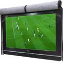 Outdoor 55" TV Set Cover, Scratch Resistant Liner Protect LED Screen Best-Compatible with Standard Mounts and Stands (Black)