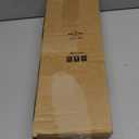 Double Curtain Rod, Black Long Dual Curatin Rod for Windows 84 to 120 Inches, 1" Adjustable Heavy Duty Window Treatment Rods with Modern End Cap Finial, Decorative Spliced Metal Drapery Rods