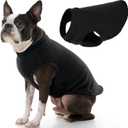 Gooby Stretch Fleece Vest Dog Sweater - Black, X-Large - Warm Pullover Super Stretchy Fleece Dog Jacket for Small to Large Dogs (X-Large Length (16.5"))