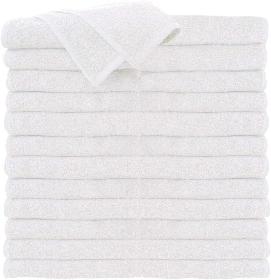 ForPro Premium 100% Cotton All-Purpose Towels, White, Extra Soft Multi-Purpose Salon, Spa, Hotel, and Gym Towel, 16 W x 27 L, 24-Count