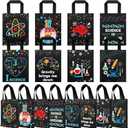Ferraycle 24 Pcs Science Party Favor Bags Party Decorations for Lab Week 2026 Laboratory Supplies Books, Stationery Goodie Gift Treat Bag(Black,Cool)