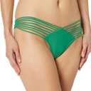 Luli FAMA Women's Cosita Buena Wavey Brazilian Ruched Back Bikini Bottom, XS