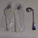 Left Handed Adaptive Utensils Set Stainless Steel Angled Fork and Spoon Easy Hold Offset Spoon Easy Offset Spork for Limited or Weak Grasp Elderly