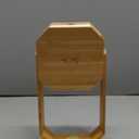 Portable Bamboo Lamp - Foldable Japanese Lantern with USB Charging, Waterproof Tear-Resistant Fiber Paper Shade, Accordion Travel Light for Home Decor Camping Gift