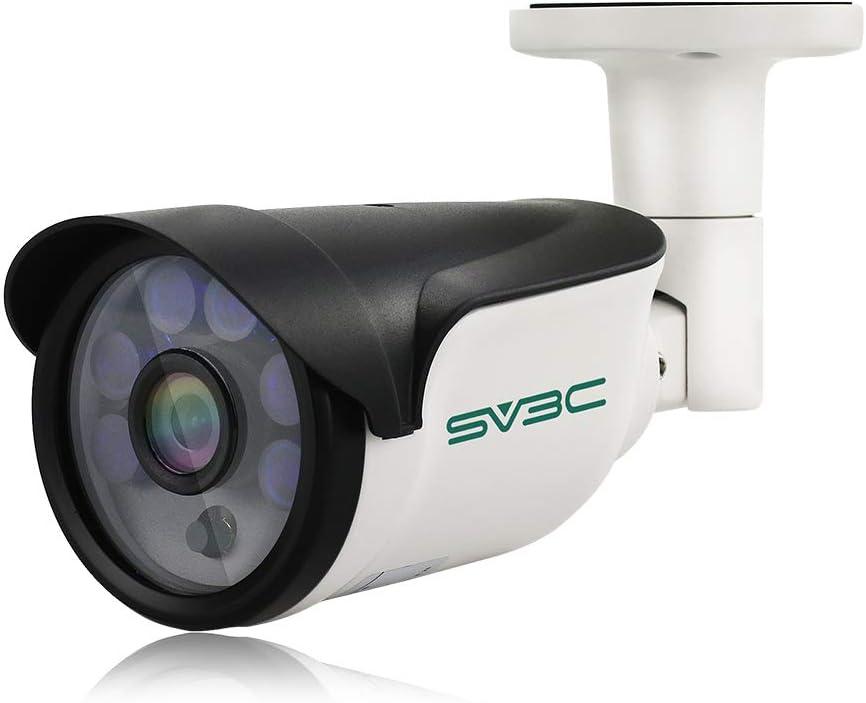 SV3C POE Camera, 4MP POE IP Security Camera Outdoor(Wired), Motion Detection, HD Infrared Night Vision, Metal Shell, IP66 Waterproof, Onvif Conformant, Support SD Card Record, RTSP, APP, PC
