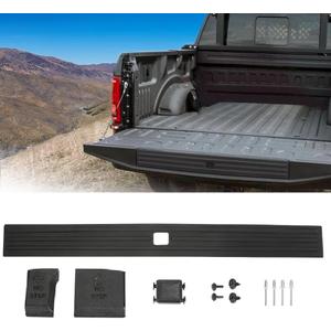 PIT66 Tailgate Molding Assembly, Compatible with 2015-2020 Ford F150 (NOT Fit Super Duty), Flexible Tailgate Cap Pad Molding Trim with Release Button,FL3Z-9940602-B, FL3Z9940602B