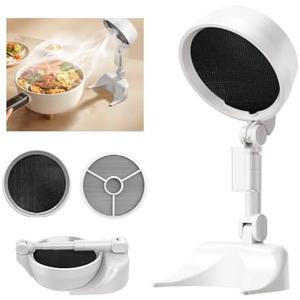 Portable Indoor Smoke Purifier Fan: Odor Eliminator with Exhaust Filter for Desktop Use