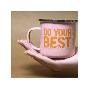 Do Your BEST Funny Bernese Mountain Dog Lover Pet Owner Idea - 12 Oz Pink Stainless Steel Camping Mug