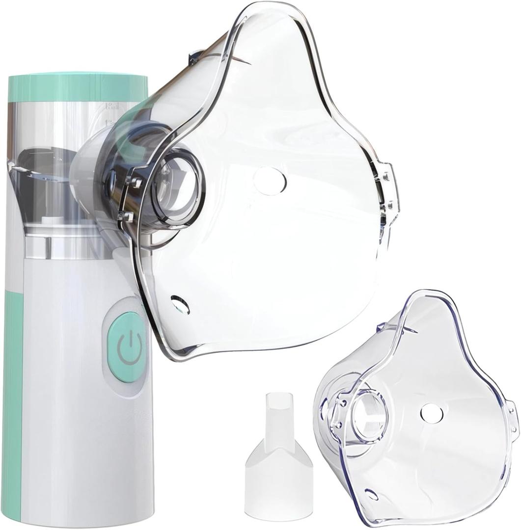 Pet Nebulizer with USB Port - Portable and Handheld for Dogs/Cats, Includes 2 Masks, Quiet Operation, High Mist Output